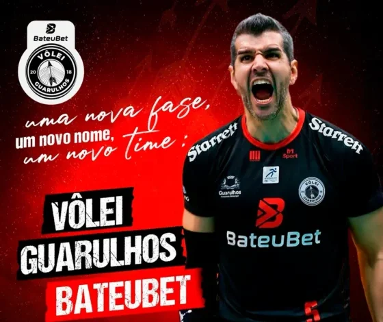 Bateu Bet patrocinadora master do Vôlei de Guarulhos